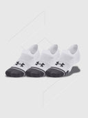 Under Armour Ultra Low Training Tech Socks 3 Pack White