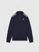 Aquascutum Half Zip Fleece Navy from Saxumo.com