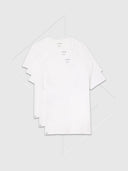 Lacoste 3 Pack Crew T-Shirt White from StockUK