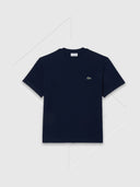 Lacoste Classic Fit Cotton Jersey T-shirt Navy Blue from Saxumo