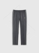 Lacoste Paris Monogram Jacquard Track Pants Black/Graphite from Saxumo