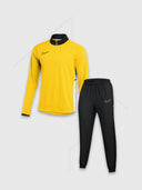 Nike Academy Drill Half Zip Top/Pant Tracksuit Set Yellow/Black from Saxumo