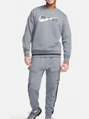 Nike Swoosh Air Crew Neck Tracksuit Set Grey
