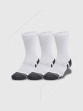 Under Armour Cushioned Tech Crew Socks 3 Pack White