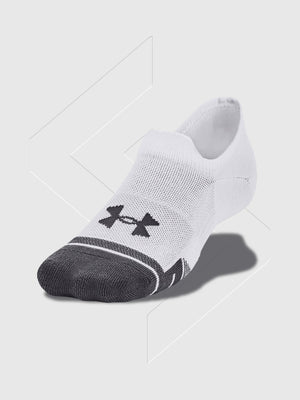 Under Armour Ultra Low Training Tech Socks 3 Pack White