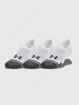Under Armour Ultra Low Training Tech Socks 3 Pack White