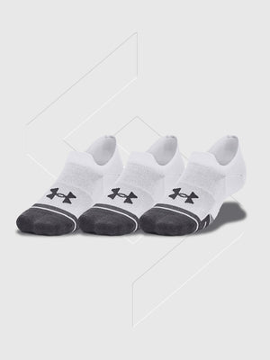 Under Armour Ultra Low Training Tech Socks 3 Pack White