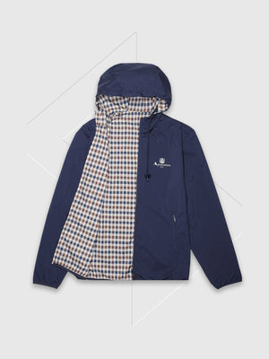 Aquascutum Reversible Hooded Sailor Jacket Navy from Saxumo.com