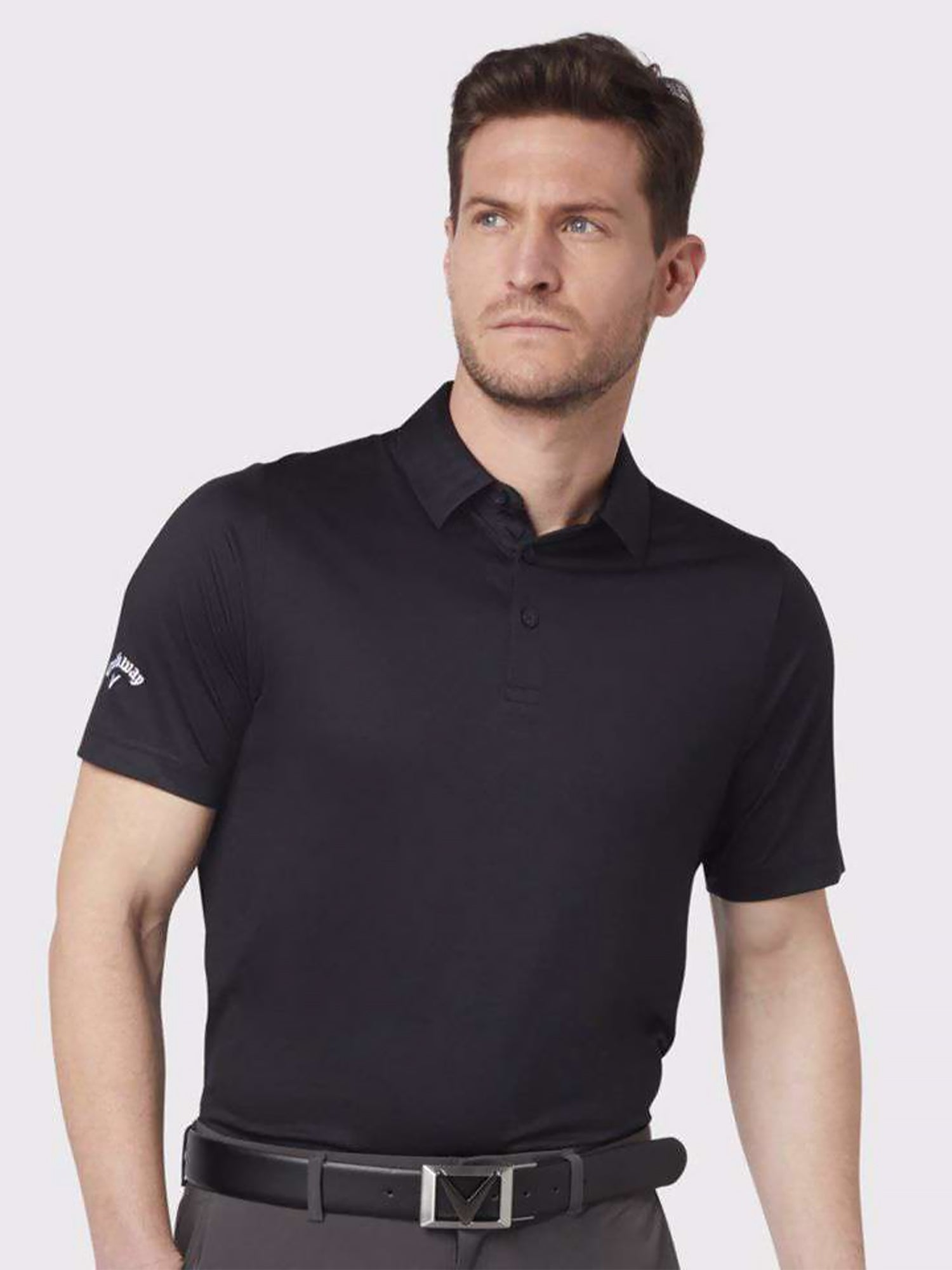Callaway Swing Tech™ Solid Polo Black Caviar from Saxumo.com