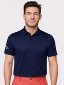 Callaway Swing Tech™ Solid Polo Navy Peacoat from Saxumo