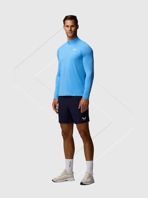 Castore Adapt Training Half Zip Top Cool Blue/Mid Grey from Saxumo.com