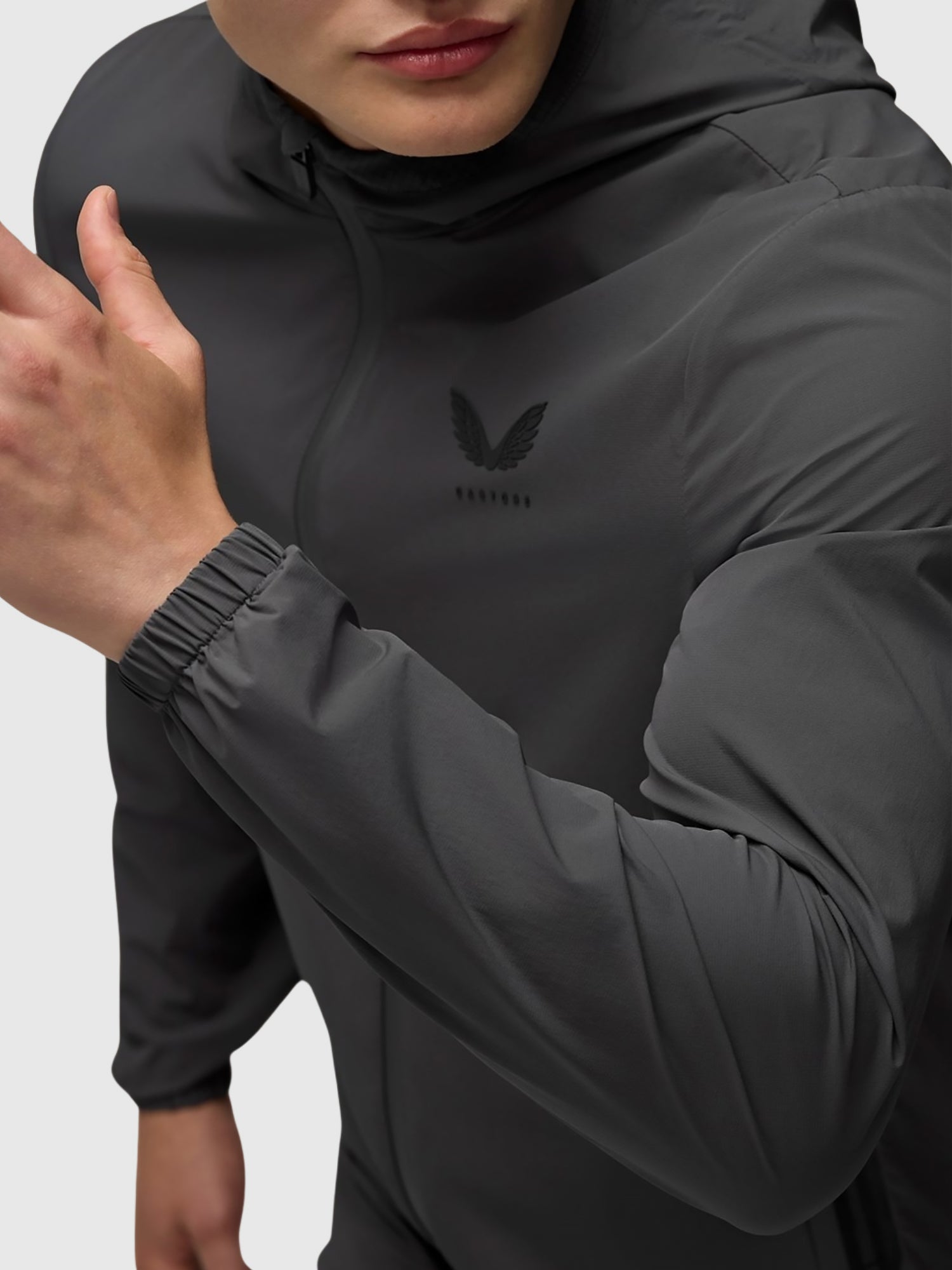 Castore Lightweight Flex Jacket Gunmetal/Black from Saxumo.com