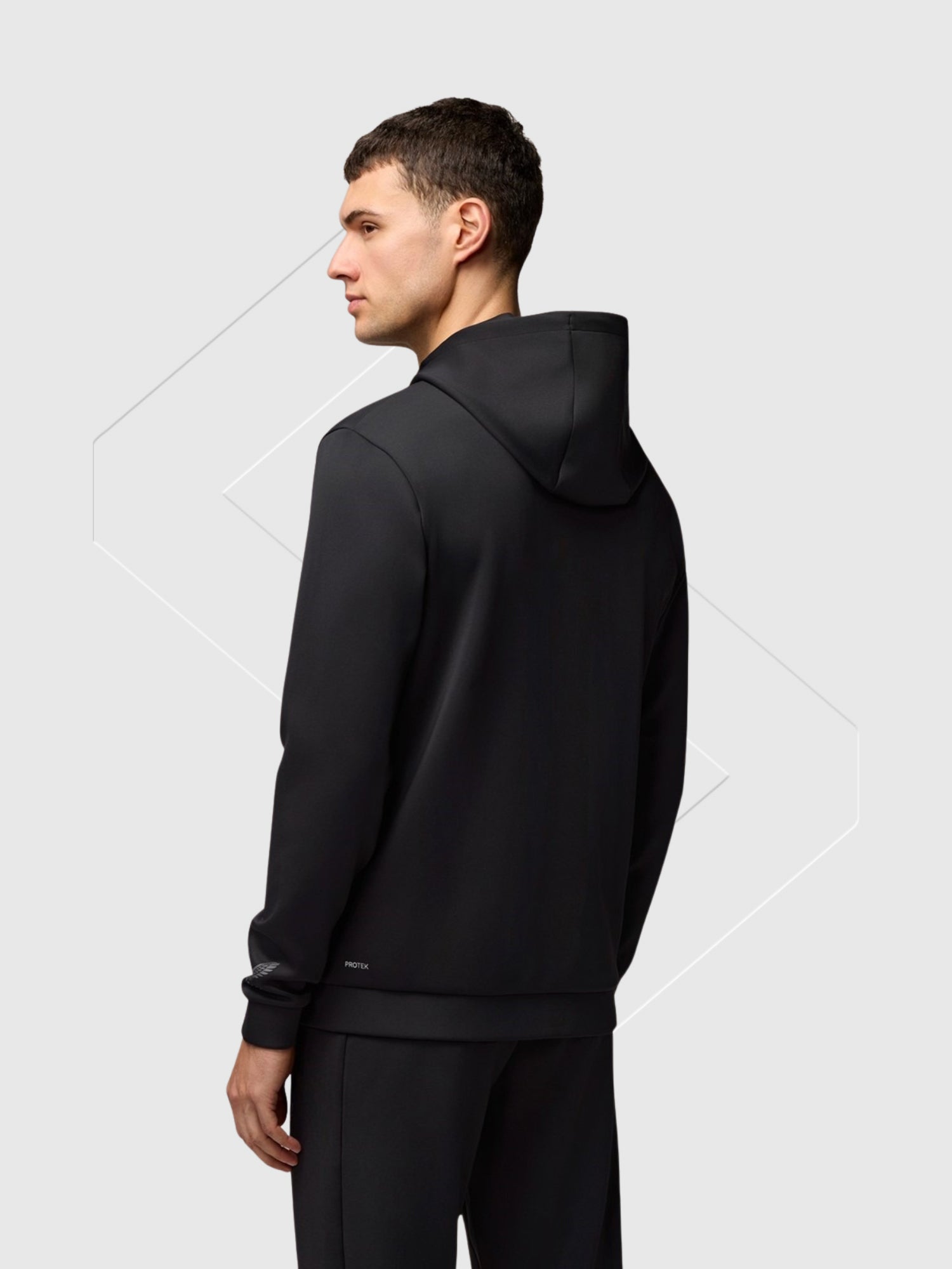 Castore Scuba Full Zip Through Hoody Black from Saxumo.com