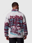 Columbia Helvetia II Printed Half Snap Fleece Rich Wine from Saxumo.com