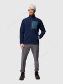Columbia Jasper Ridge Pebbled Full Zip Fleece Navy from Saxumo.com
