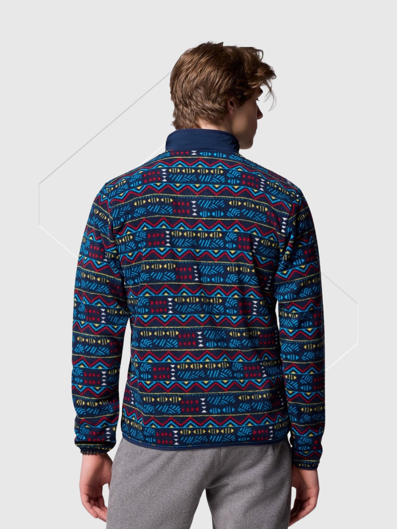 Columbia Sequoia Grove Printed Full Zip Navy Blue from Saxumo.com