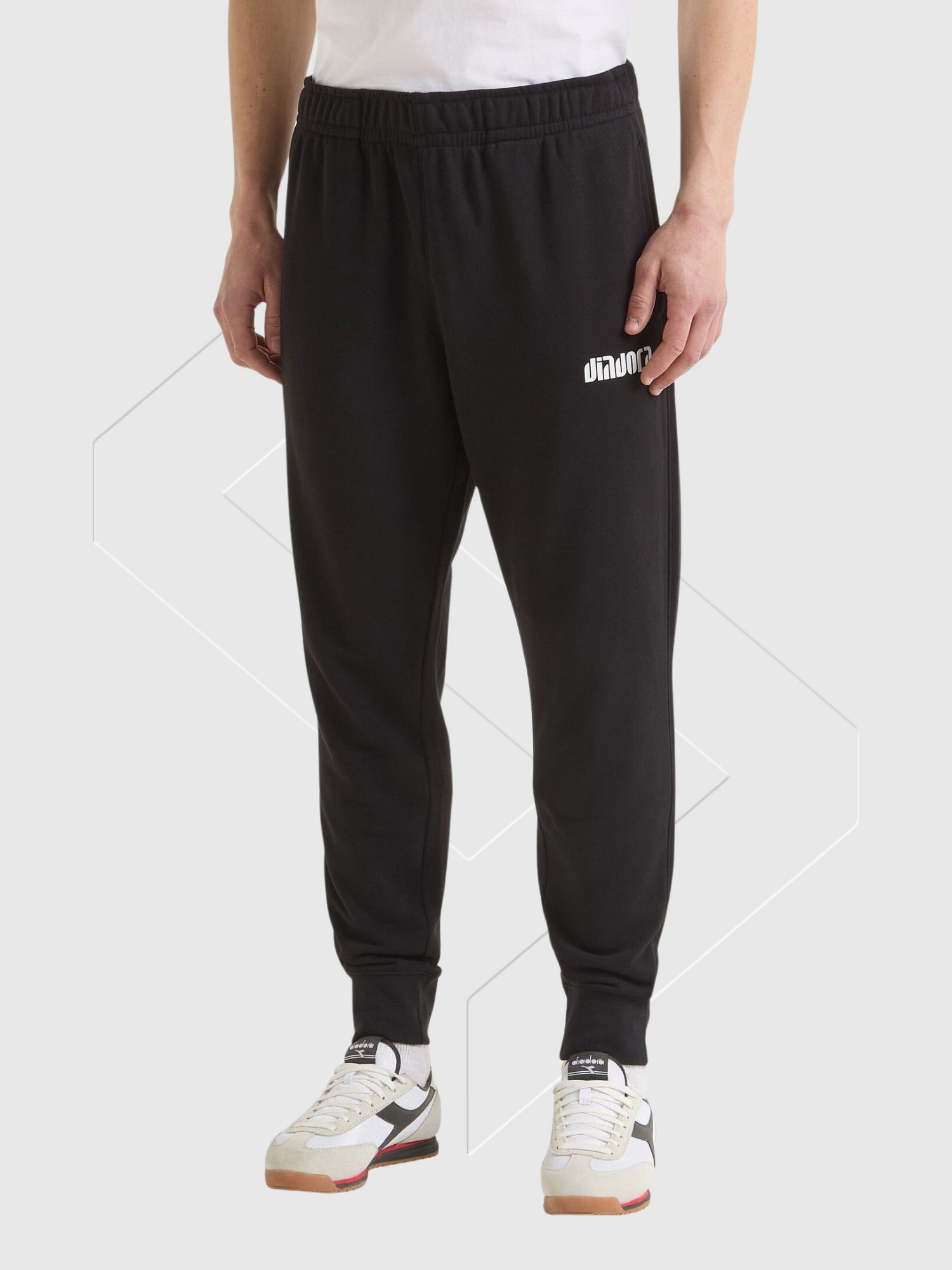 Diadora Pants Athletic Logo Black from Saxumo.com