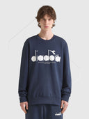 Diadora Sweatshirt Crew Logo Blue Denim