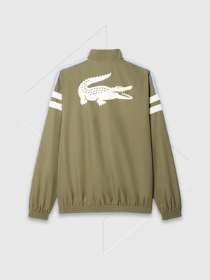 Lacoste Diamond Taffeta Tennis Printed Tracksuit Set Olive/Lapland-Delphinium from Saxumo