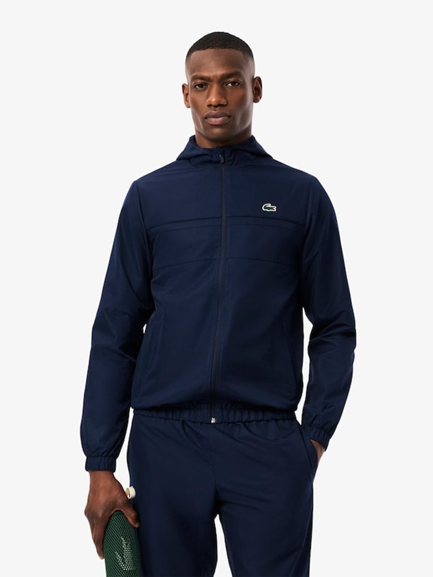 Lacoste Diamond Taffeta Tennis Tracksuit Set Navy Blue from Saxumo