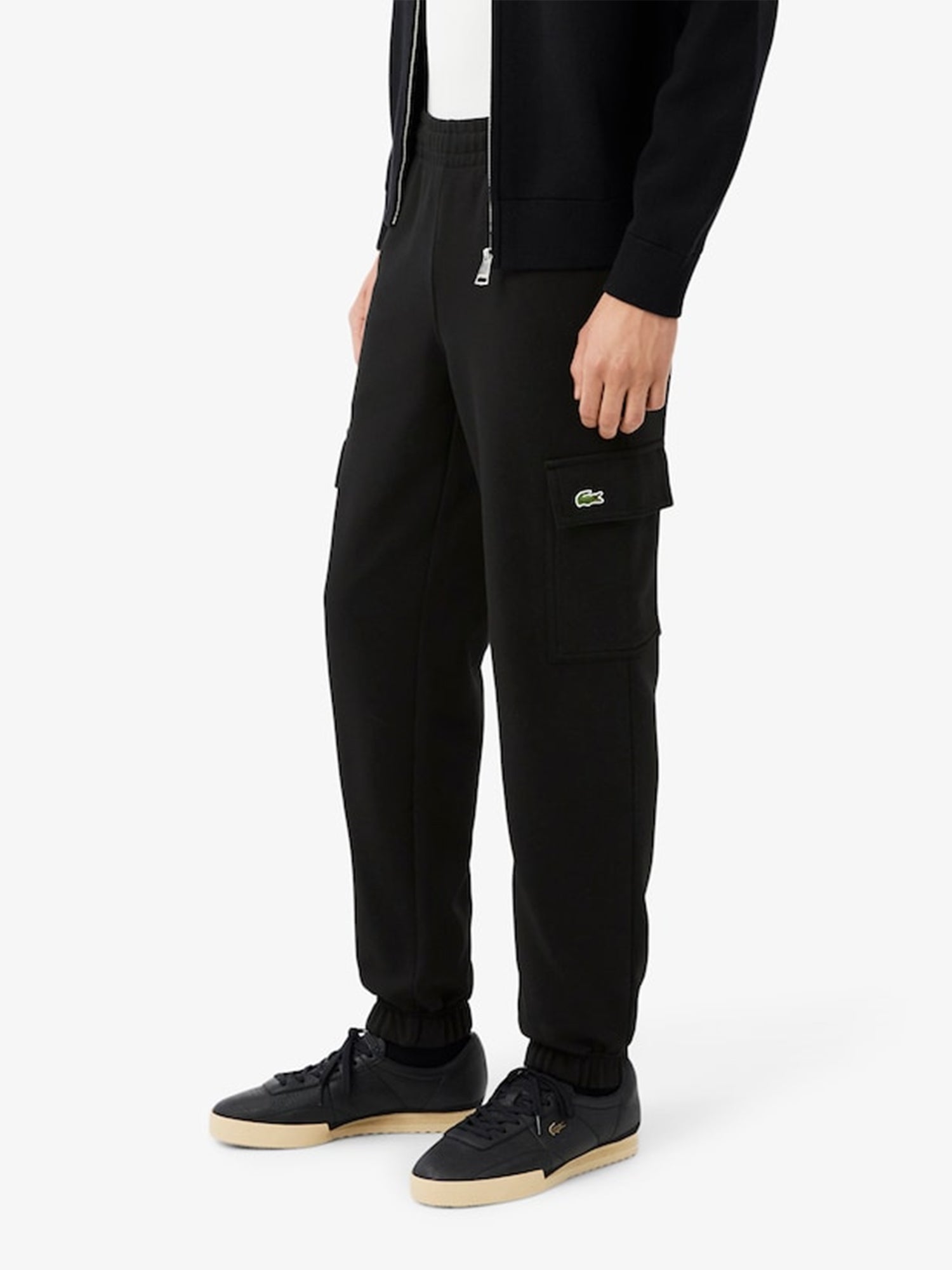 Lacoste Fleece Cargo Sweatpant Black from Saxumo