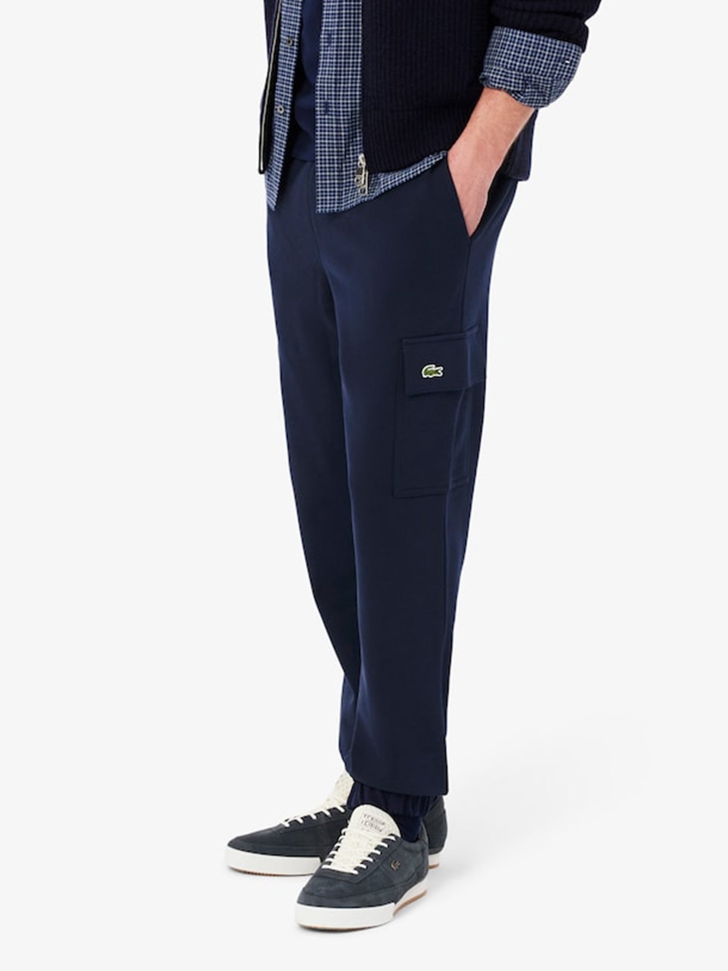 Lacoste Fleece Cargo Sweatpant Navy Blue from Saxumo