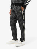 Lacoste Paris Monogram Jacquard Track Pants Black/Graphite from Saxumo