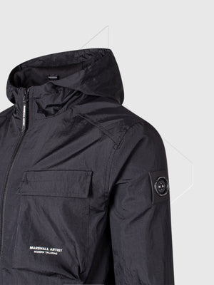 Marshall Artist Crux Hooded Overshirt Black from Saxumo.com