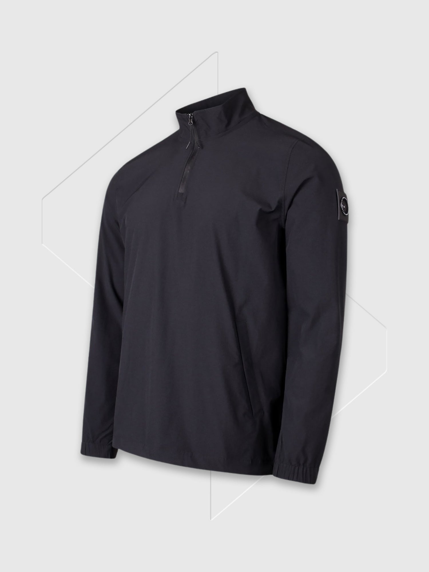 Marshall Artist Lennox Half Zip Sweatshirt Black from Saxumo.com