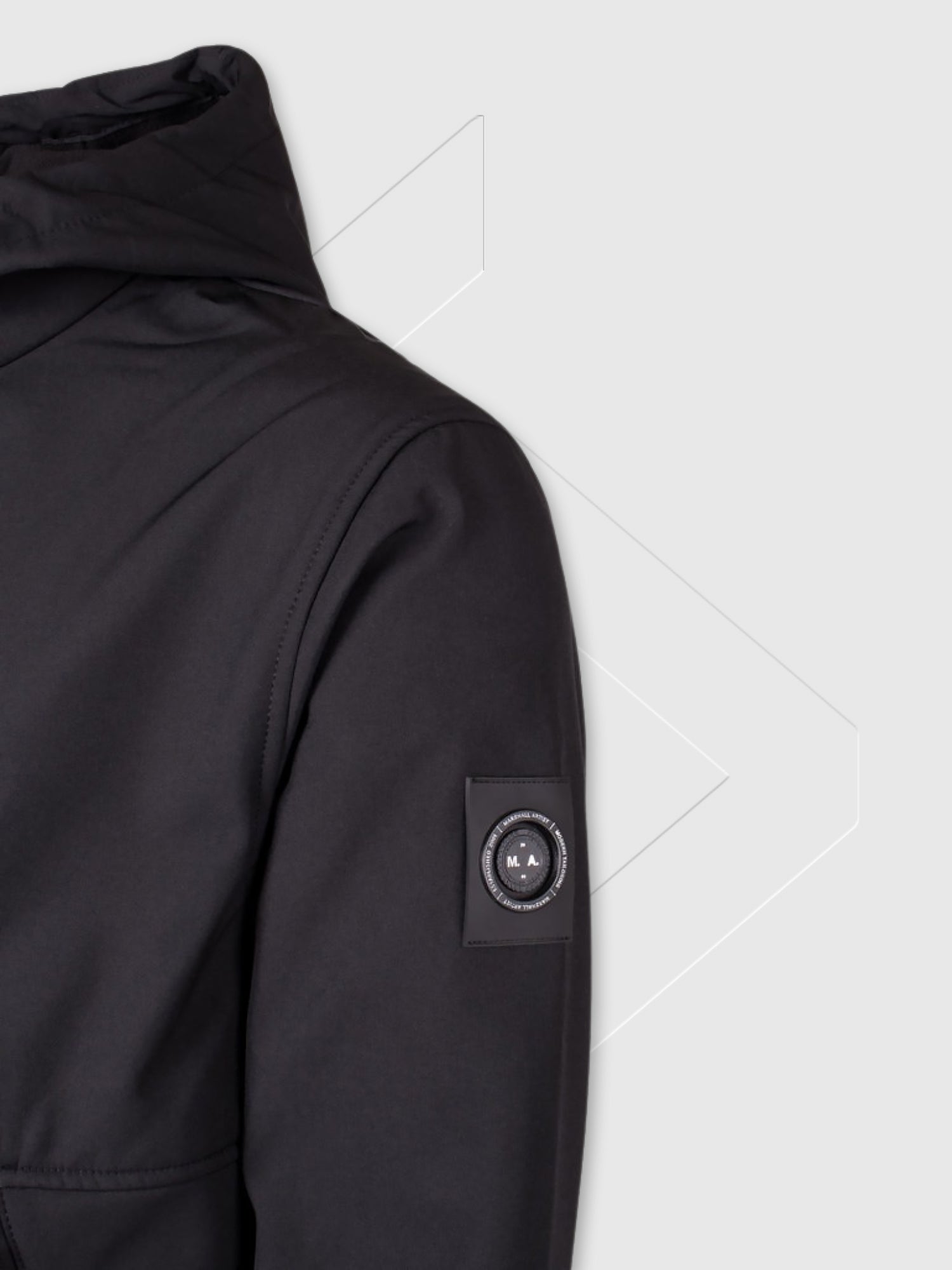 Marshall Artist Prova Shoftshell Jacket Black from Saxumo.com