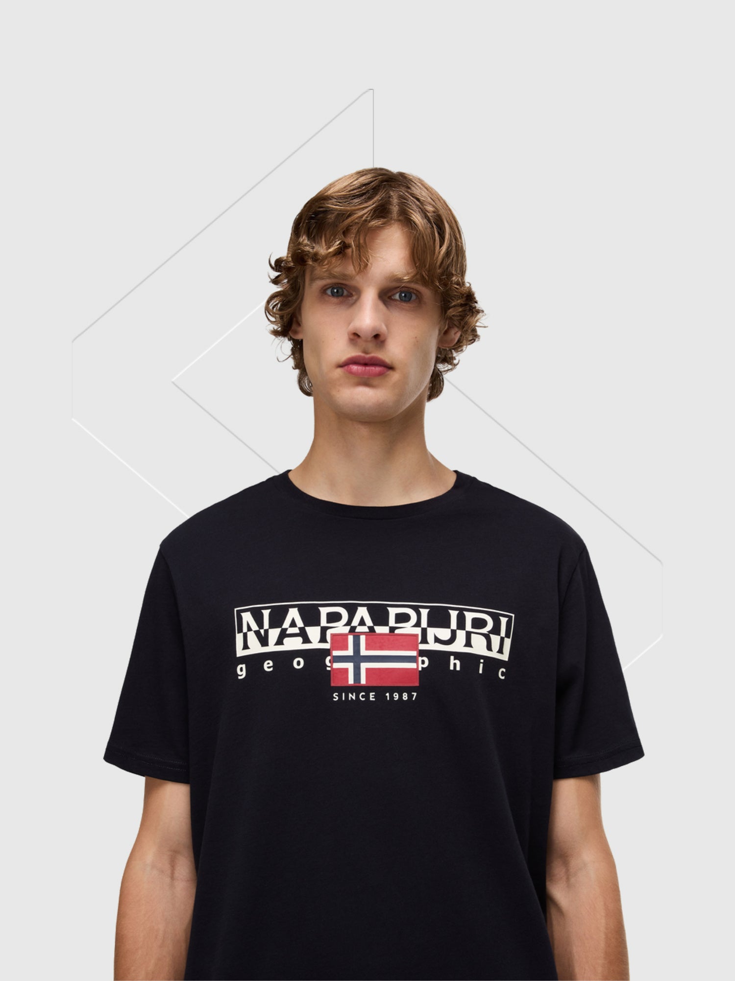 Napapijri Aylmer Graphic T-shirt Black from Saxumo.com