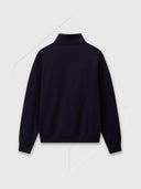 Napapijri Small Box Logo Half Zip Blu Marine from Saxumo