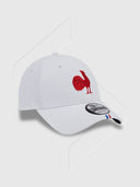 New Era 9Forty Cap France White/Red