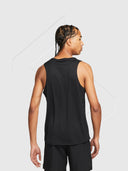 Nike Miler Dri-Fit Running Tank Top Vest Black