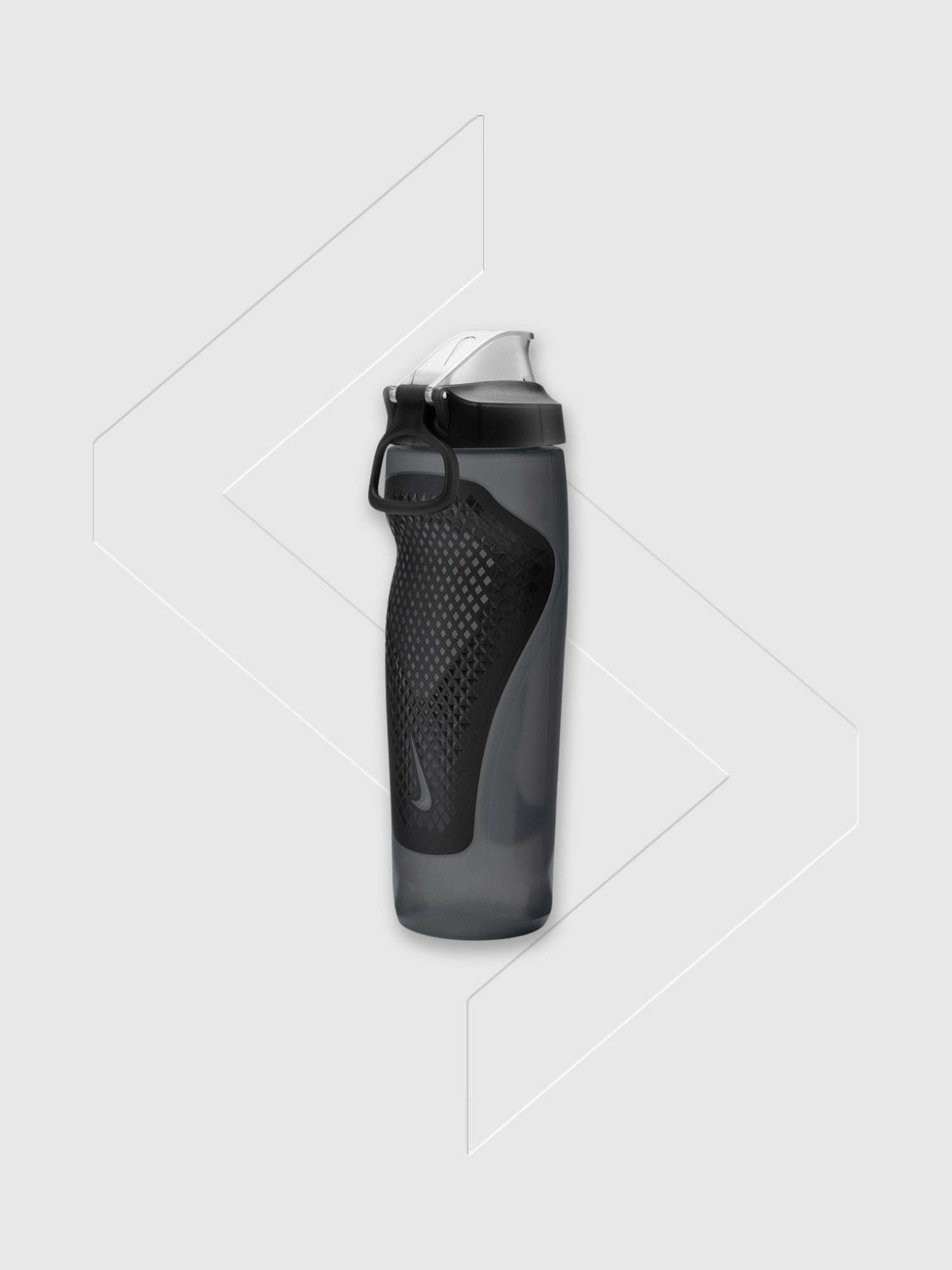 Nike Refuel Bottle Locking Lid 24 Oz Anthracite/Black/Silver Iridescent from Saxumo.com