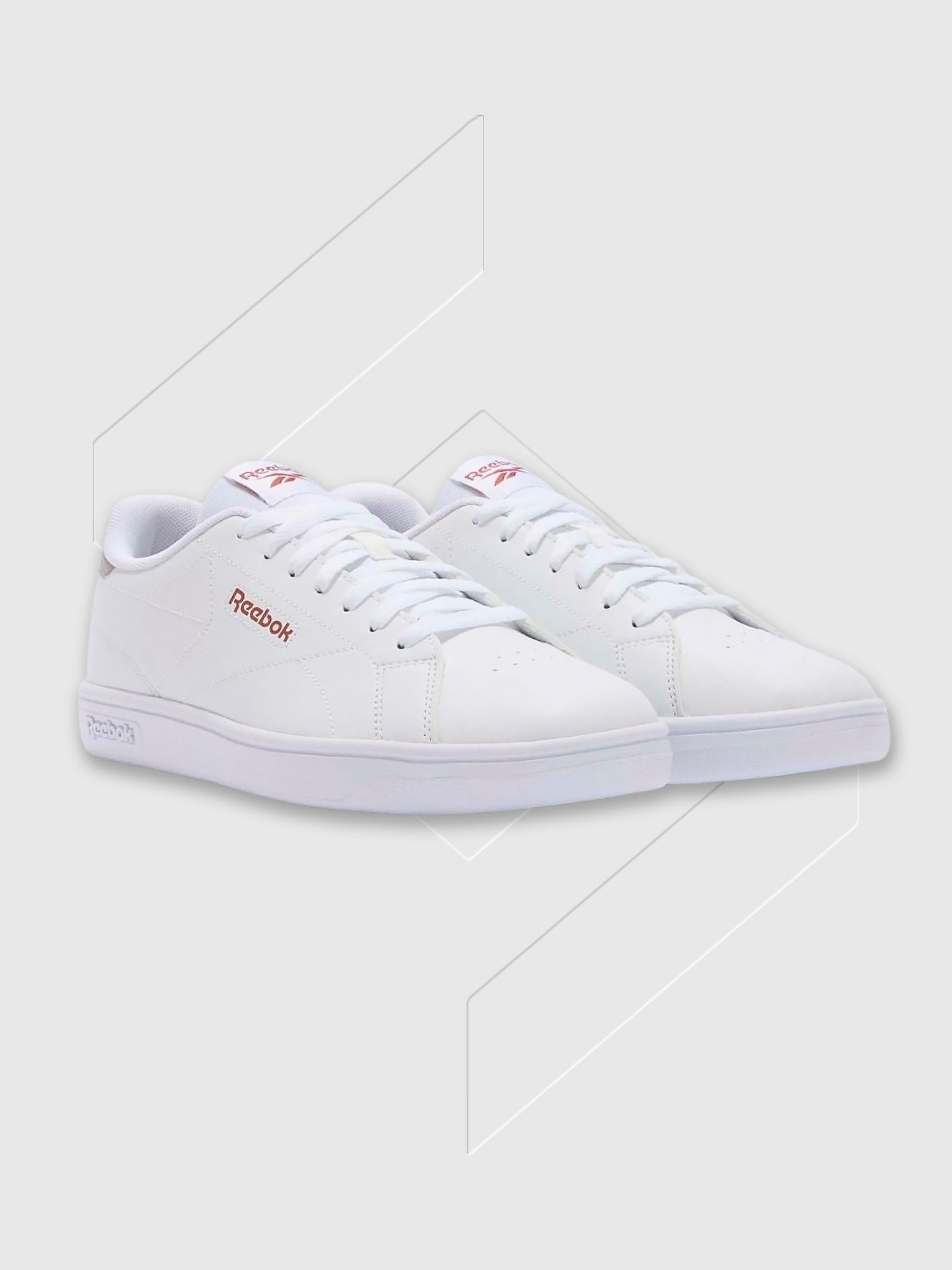 Rebook Court Clean White/White/Hazy Grey from Saxumo.com