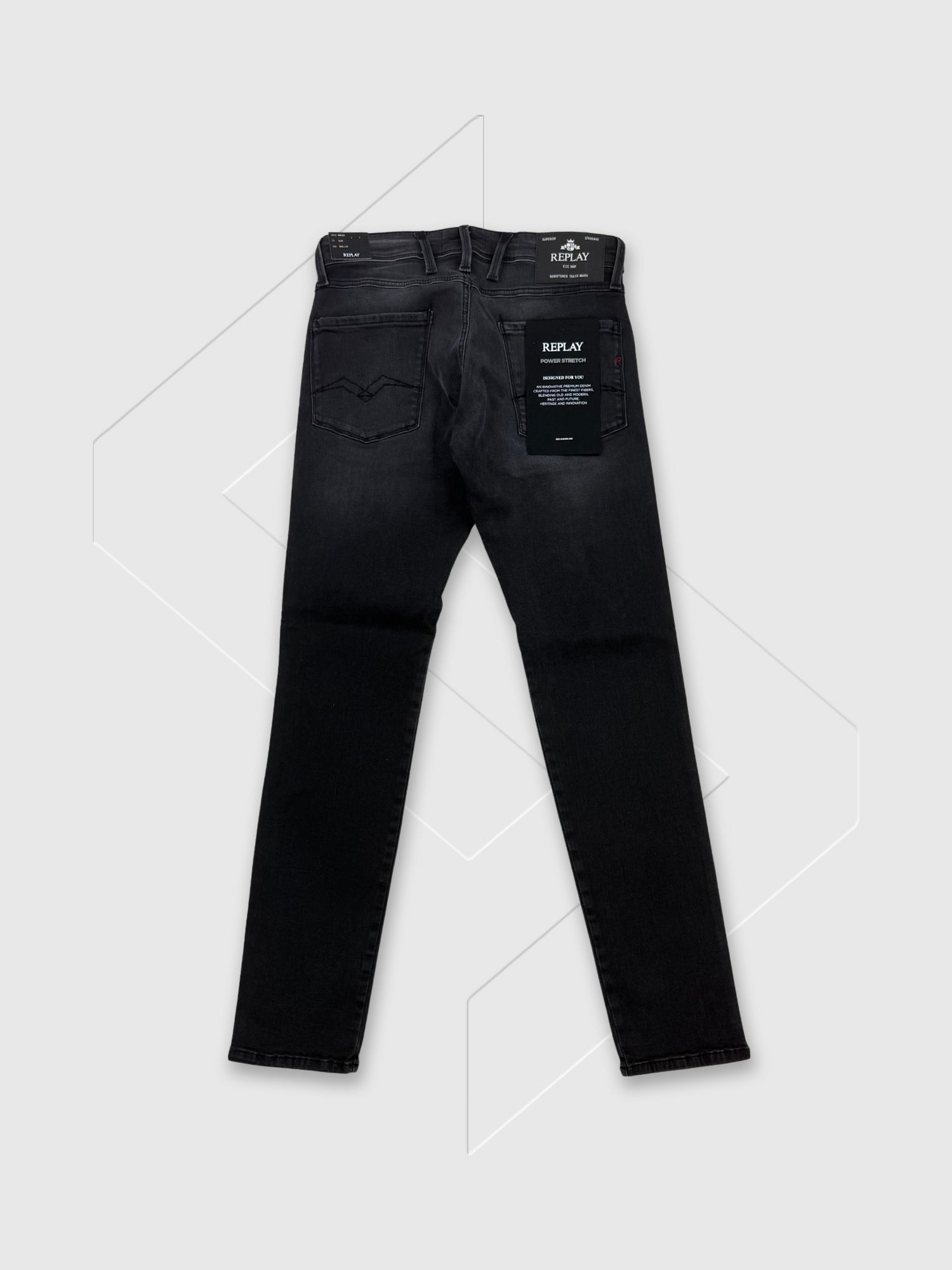 Replay Anbass Slim-Fit Jeans Dark Grey from Saxumo.com