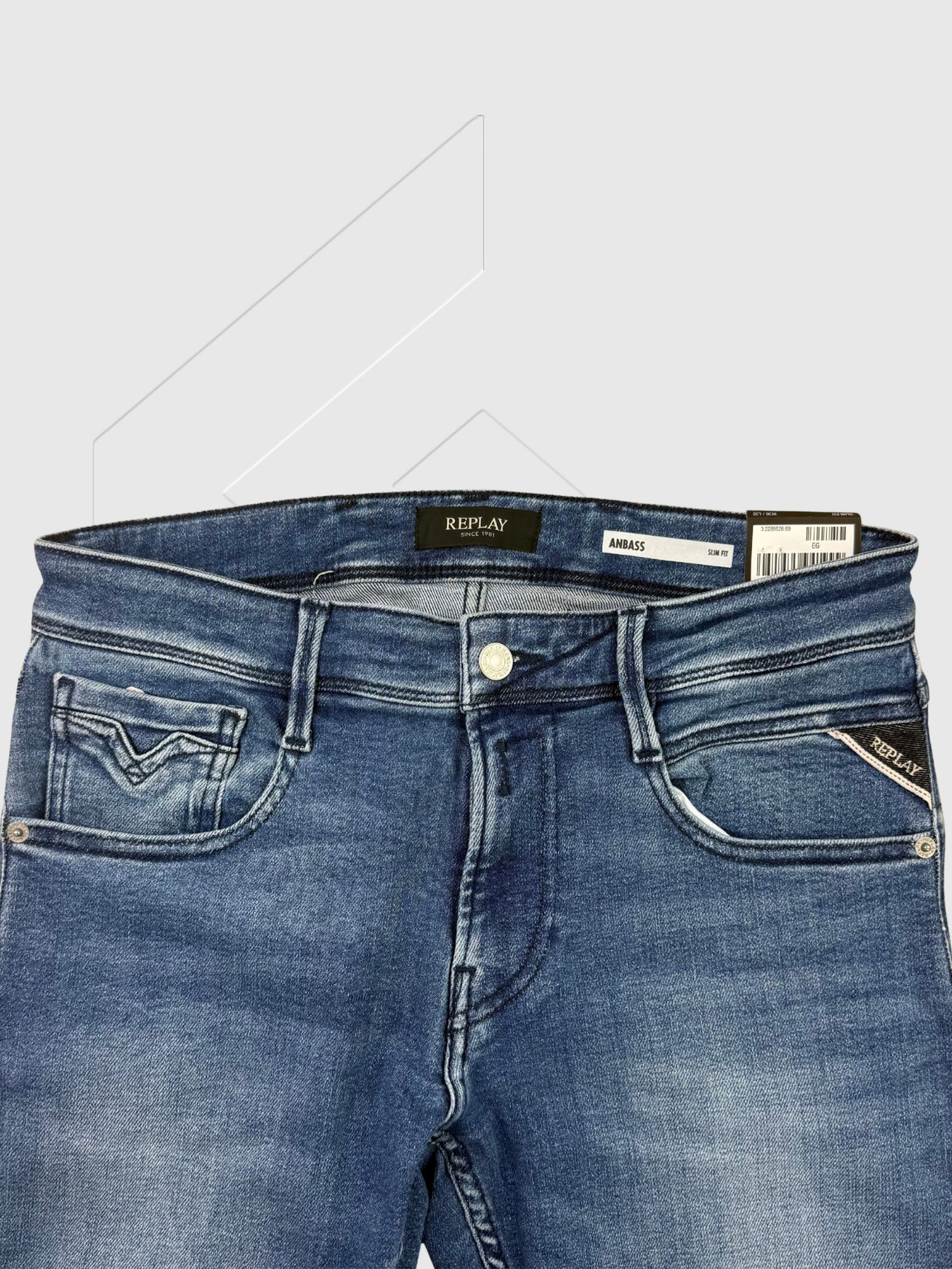 Replay Anbass Slim-Fit Jeans Medium Blue from Saxumo.com