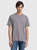 Replay Classic Crew Neck Short Sleeve T-Shirt Lead Grey from Saxumo