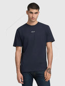 Replay Classic Crew Neck Short Sleeve T-Shirt Night Blue from Saxumo.com