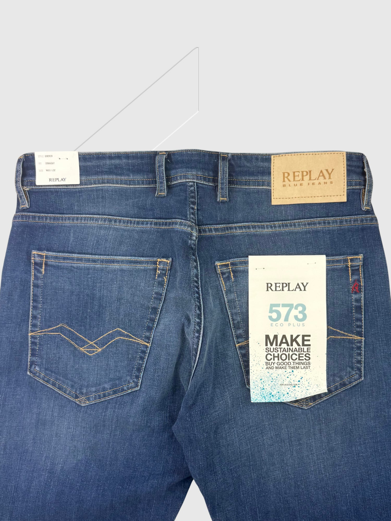 Replay Grover Straight-Fit Jeans from Saxumo.com