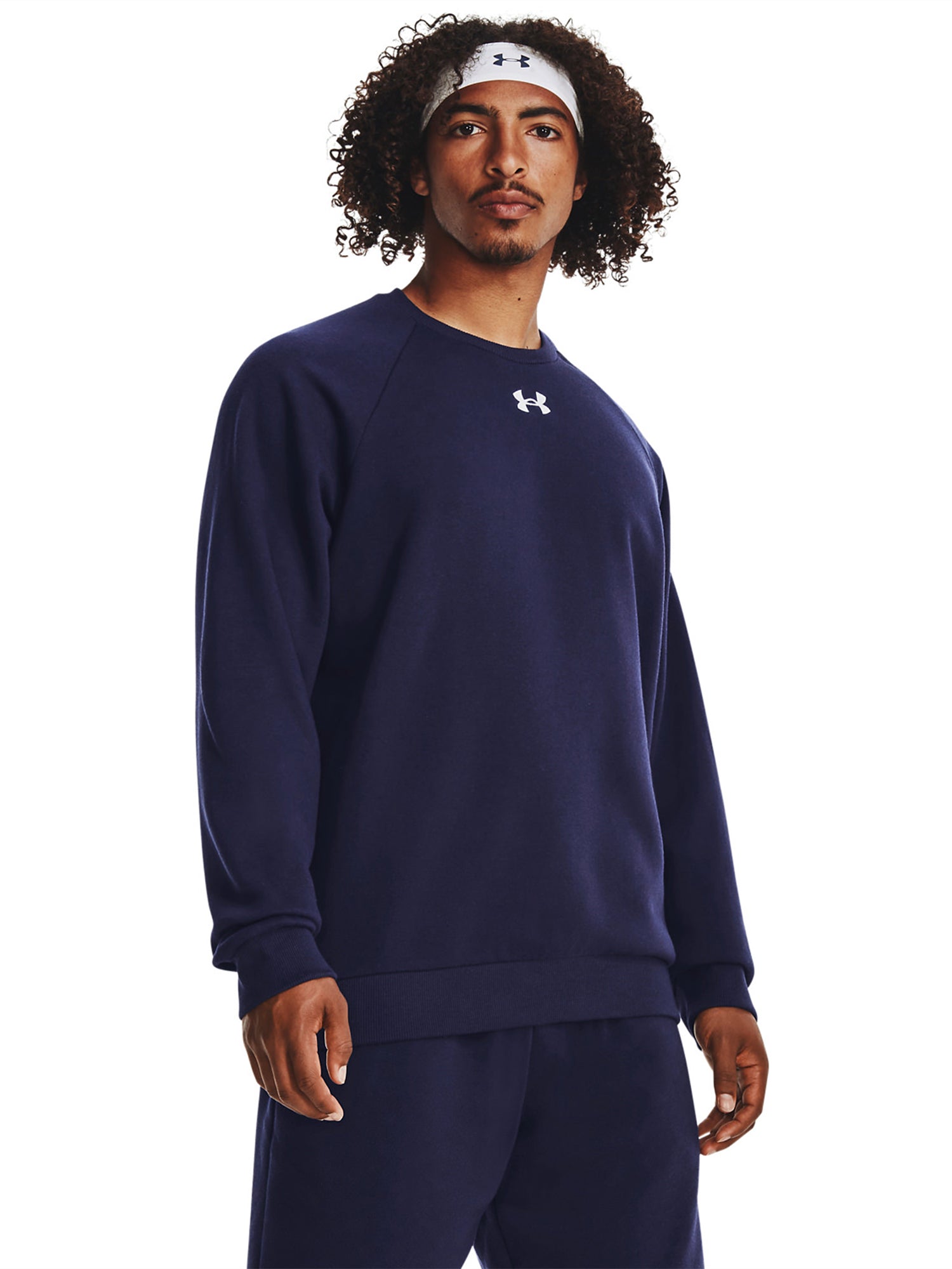 Under Armour Rival Fleece Crew Jumper Navy from Saxumo