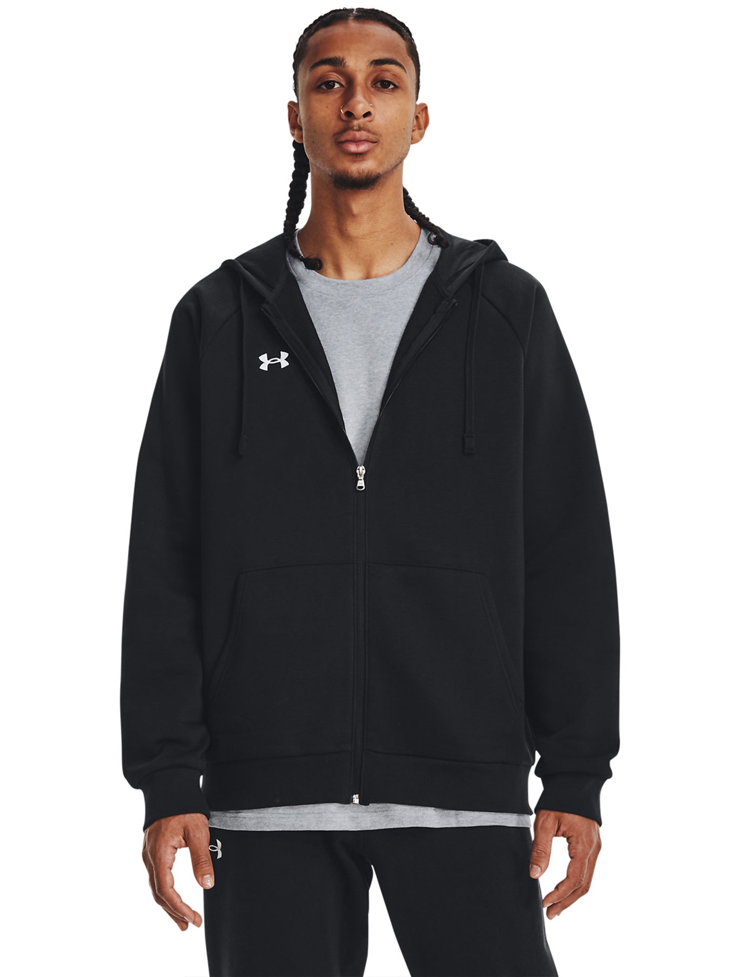 Under Armour Rival Fleece Full Zip Jacket Black from Saxumo