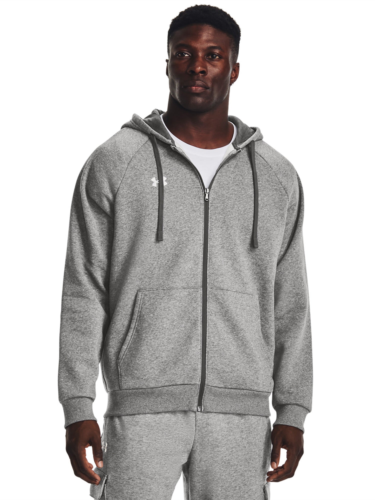 Under Armour Rival Fleece Full Zip Jacket Grey from Saxumo