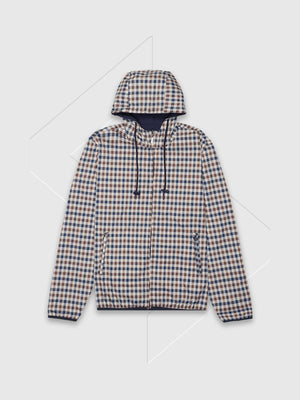 Aquascutum Reversible Hooded Sailor Jacket Navy from Saxumo.com