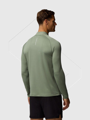 Castore Adapt Training Half Zip Top Thyme/Mint from Saxumo.com