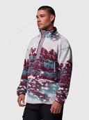 Columbia Helvetia II Printed Half Snap Fleece Rich Wine from Saxumo.com