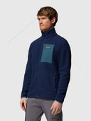 Columbia Jasper Ridge Pebbled Full Zip Fleece Navy from Saxumo.com