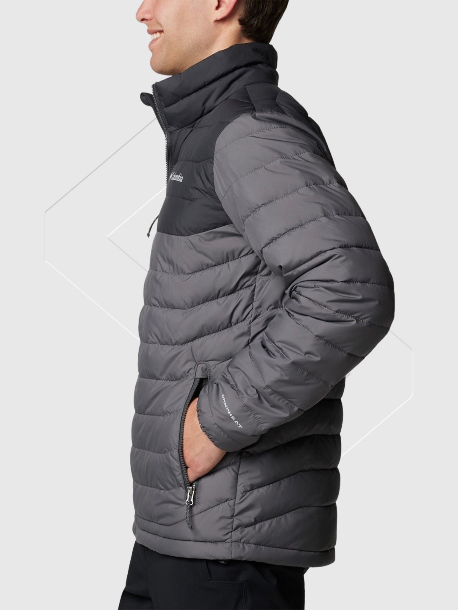 Columbia Powder Lite II Jacket Grey from Saxumo.com