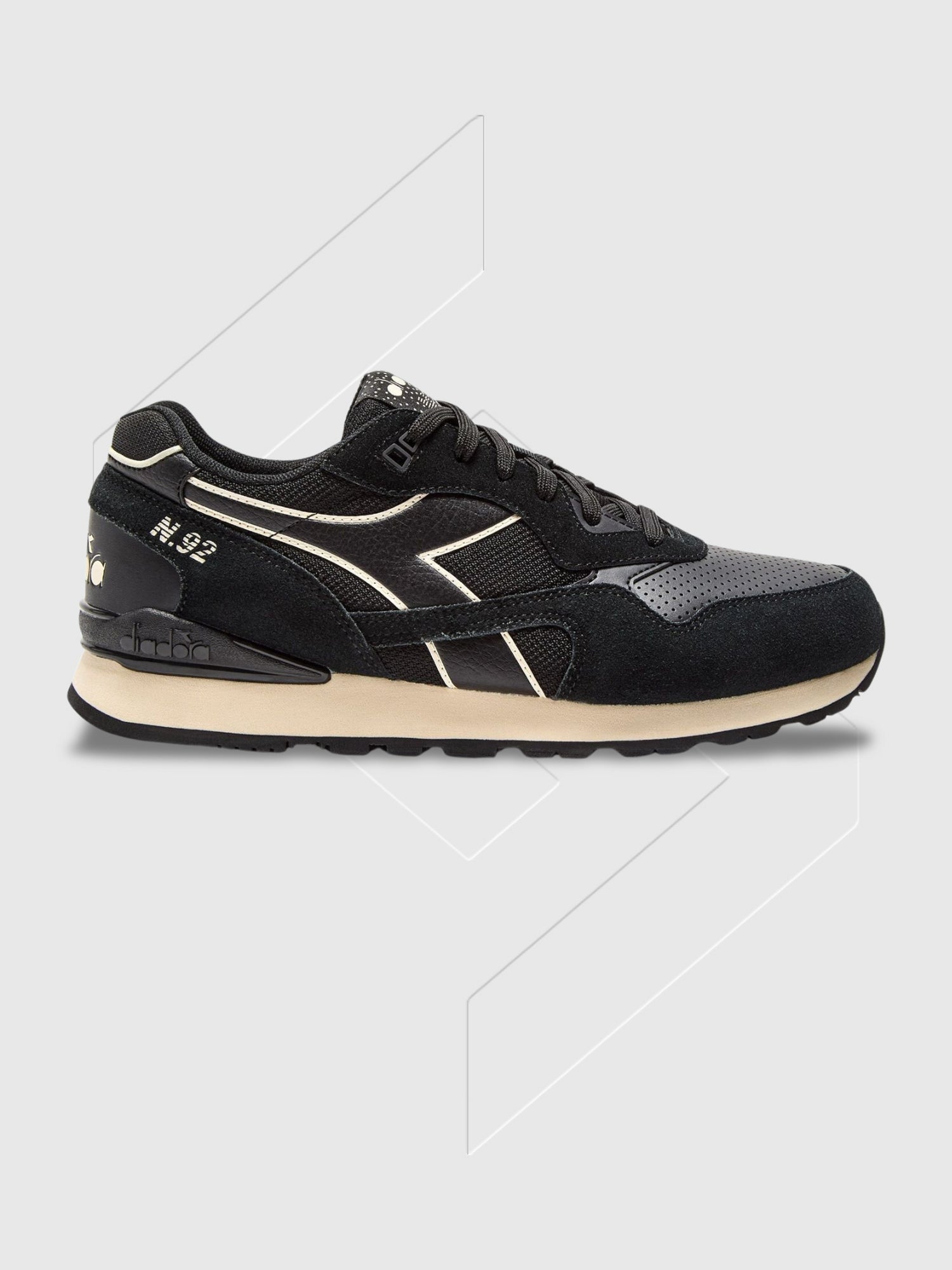 Diadora N.92 Advance Trainers Black/Black from Saxumo.com
